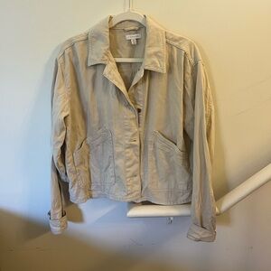 Topshop Light Tan Utility Jacket | Size 12